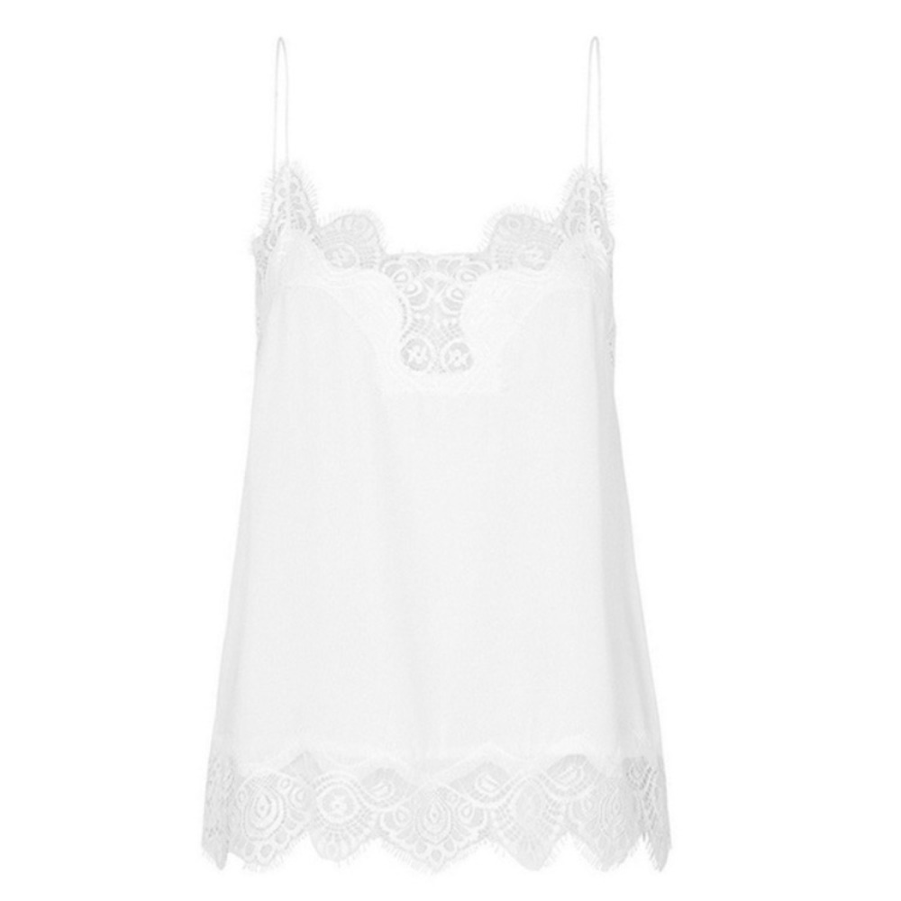 Chiffon lace crochet tank top - Picture 6 of 8